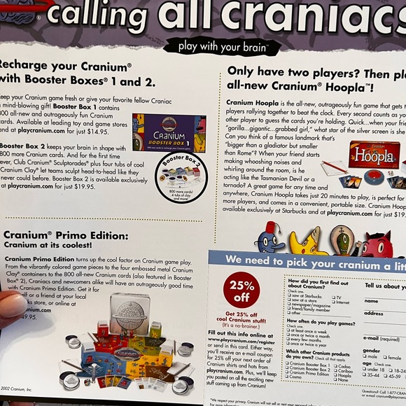 CRANIUM GAME ✅ All PIECES INCLUDED, 2 GAME CARD PACKERS ARE SEALED✅ - Picture 4 of 8